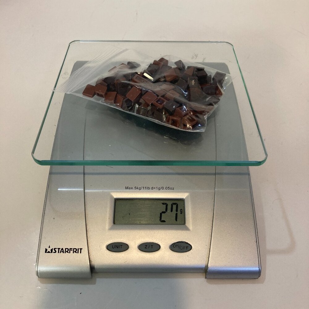 Lego Bulk Part 54200 Slope 1x1 2/3 Mixed Dark Brown + Reddish Brown Lot 27g 100+